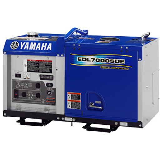 Yamaha Diesel Soundproof Generator 5.5kVA, 235kg EDL7000SE - Click Image to Close